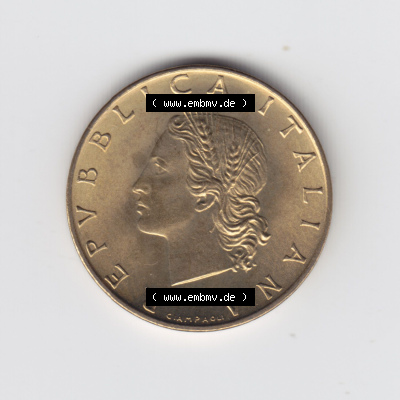 Münzen Italien / Italia Eurovorläufer, Umlaufmünze vor Euroeinführung 1956-2001, 20 Lira bzw. Lire 1991 (1) Sammlung
