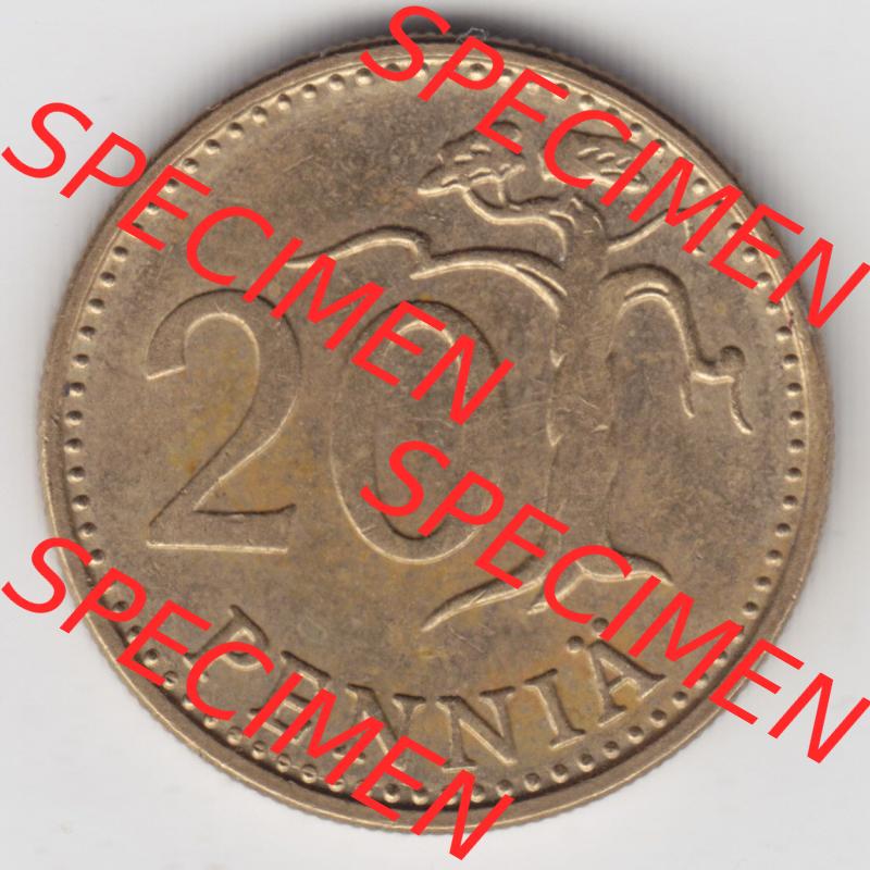Münzen Finnland / SUOMI Eurovorläufer, Umlaufmünze vor Euroeinführung 1963-1990, 20 Penniä. Vorderseite einer Münze aus Finnland SUOMI in Europa als... Sammlung