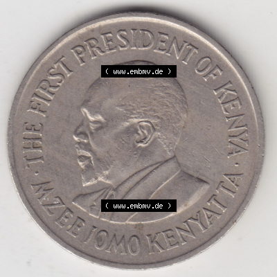 Münzen aus Afrika Kenia / Kenya Umlaufmünze 1969-1978, 1 Shilling 1969 (2) Sammlung