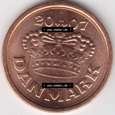 Münzen Dänemark / Danmark Eurovorläufer, Umlaufmünze vor Euroeinführung 2007 50 Öre (2) Sammlung