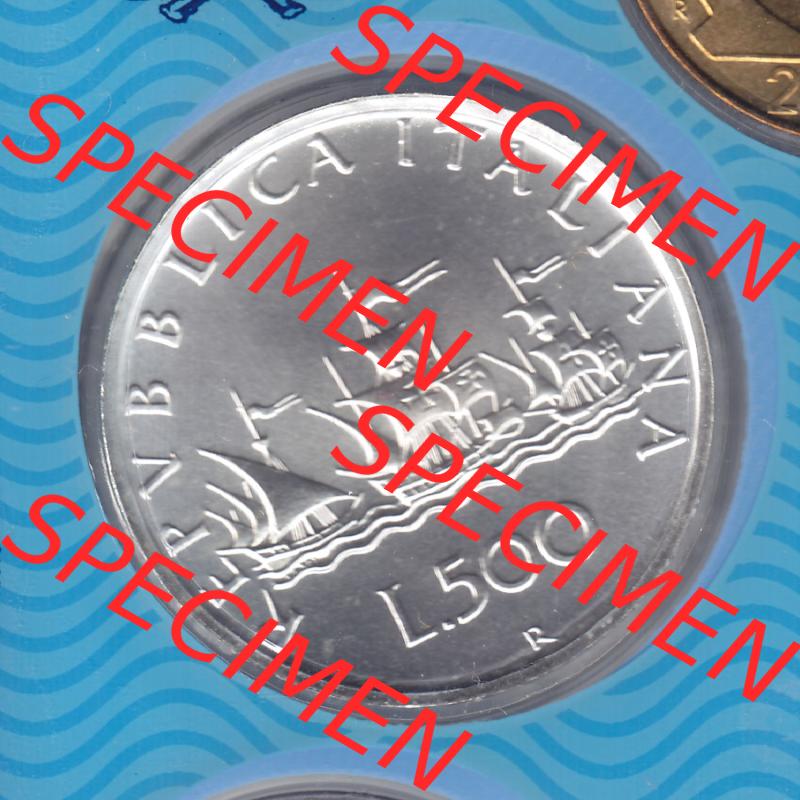 Münzen Italien / Italia Eurovorläufer, Umlaufmünze vor Euroeinführung 1958-2001, 500 Lira-LIre Silber 2001 (2) Sammlung