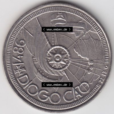 Münzen Portugal Eurovorläufer, Sondermünze vor Euroeinführung 1987-1987, 100 Escudo, Diogo Cao 1486 (2) Sammlung