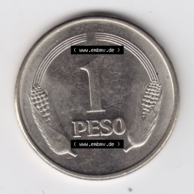 Münzen aus Amerika Kolumbien / Columbia Umlaufmünze 1980, 1 Peso (1) Sammlung