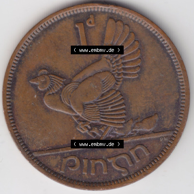 Münzen Irland Eurovorläufer, Umlaufmünze vor Euroeinführung 1940-1968, 1 Penny 1964 (2) Sammlung