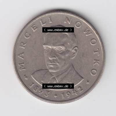 Münzen Polen / Polska Eurovorläufer, Umlaufmünze vor Euroeinführung 1974-1983, 20 Zlotych Marceli Nowotko 1976 (2) Sammlung