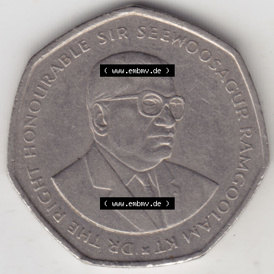 Münzen aus Afrika Mauritius Umlaufmünze 1997-2000, 10 Rupien, Rupees 1997 (2) Sammlung