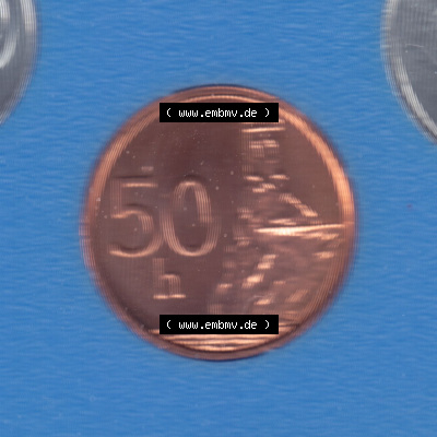 Münzen Slowakei / Slovakia Eurovorläufer, Umlaufmünze vor Euroeinführung 1993-2008, 50 h, 50 Heller 2003 (2) Sammlung