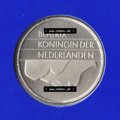 Münzen Niederlande / Netherlands Eurovorläufer, Umlaufmünze vor Euroeinführung 1982-2000, 1 Gulden 2000 (2) Sammlung