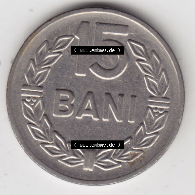 Münzen Rumänien / România Eurovorläufer, Umlaufmünze vor Euroeinführung 1960-1960, 15 Bani Kursmünze (1) Sammlung