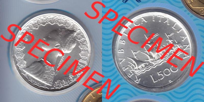 Münzen Italien / Italia Eurovorläufer, Umlaufmünze vor Euroeinführung 1958-2001, 500 Lira-LIre Silber 2001 (3) Sammlung
