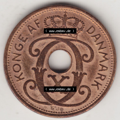 Münzen Dänemark / Danmark Eurovorläufer, Umlaufmünze vor Euroeinführung 1926-1940, 2 Öre 1937 (1) Sammlung