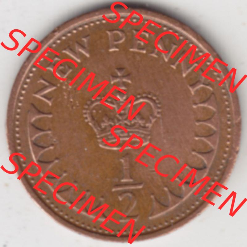 Münzen Großbritannien Eurovorläufer, Umlaufmünze vor Euroeinführung 1971-1981, 1-2 New Penny (1) Sammlung