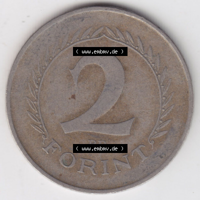 Münzen Ungarn / Magyarország Eurovorläufer, Umlaufmünze vor Euroeinführung 1957-1962, 2 Forint 1957 (2) Sammlung