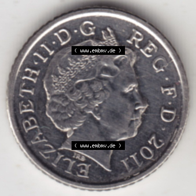 Münzen Großbritannien Eurovorläufer, Umlaufmünze vor Euroeinführung 2011-2015, 5 Pence (2) Sammlung