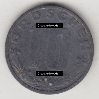 Münzen Österreich / Austria Eurovorläufer, Umlaufmünze vor Euroeinführung 1947-1949, 10 Groschen 1948 II. (2) Sammlung