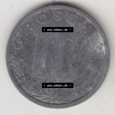 Münzen Österreich / Austria Eurovorläufer, Umlaufmünze vor Euroeinführung 1947-1949, 10 Groschen 1949 III. (2) Sammlung