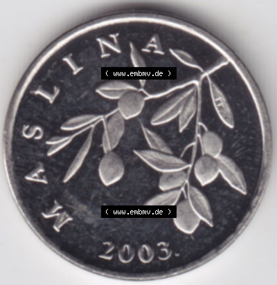 Münzen Kroatien Eurovorläufer, Umlaufmünze vor Euroeinführung 1993-2021, 20 Lipa 2003 (1) Sammlung