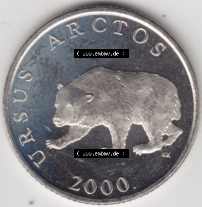 Münzen Kroatien Eurovorläufer, Umlaufmünze vor Euroeinführung 1994-2022, 5 Kuna 2000 (1) Sammlung