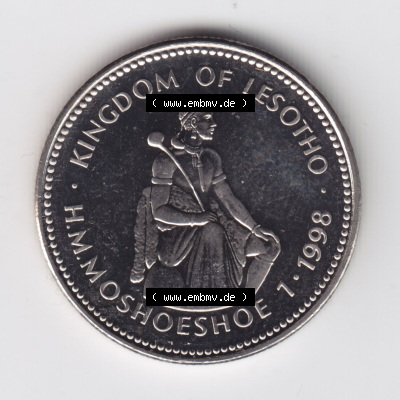 Münzen aus Afrika Lesotho Umlaufmünze 1998-2023, 1 Loti 1998 (1) Sammlung