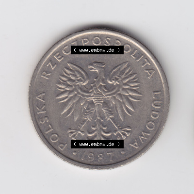 Münzen Polen / Polska Eurovorläufer, Umlaufmünze vor Euroeinführung 1984-1988, 20 Zlotych 1987 (1) Sammlung