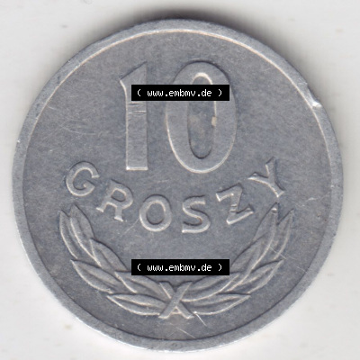 Münzen Polen / Polska Eurovorläufer, Umlaufmünze vor Euroeinführung 1961-1985, 10 Groszy 1970 (2) Sammlung