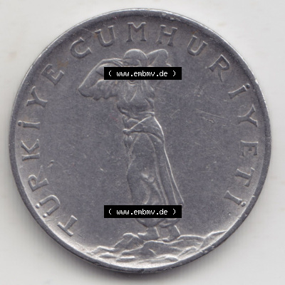 Münzen Türkei / Türkiye Eurovorläufer, Umlaufmünze vor Euroeinführung 1960-1966, 25 Kurus (2) Sammlung