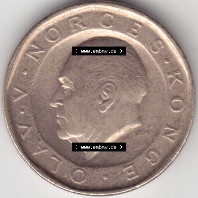 Münzen Norwegen / Norway Eurovorläufer, Umlaufmünze vor Euroeinführung 1983-1991, 10 Kronen 1986 (1) Sammlung