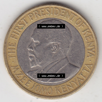Münzen aus Afrika Kenia / Kenya Umlaufmünze 2005-2009, 10 Schilling - Shillings 2005 (2) Sammlung