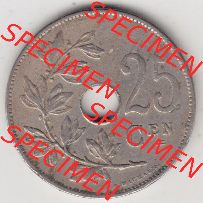Münzen Belgien Eurovorläufer, Umlaufmünze vor Euroeinführung 1910-1929, 25 Cen, 1928 Centimes Koninkrijk Belgie (1) Sammlung