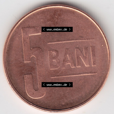 Münzen Rumänien / România Eurovorläufer, Umlaufmünze vor Euroeinführung 2005-2012, 5 Bani 2005 (1) Sammlung