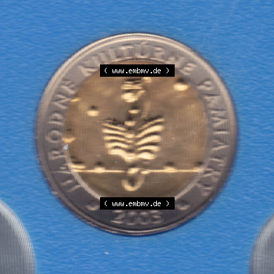 Münzen Slowakei / Slovakia Eurovorläufer, Umlaufmünze vor Euroeinführung 2003-2003, Medaille aus Münzsatz (1) Sammlung
