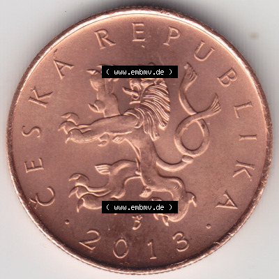 Münzen Tschechische Republik / Tschechin Eurovorläufer, Umlaufmünze vor Euroeinführung 1993-2013, 10 Kc, 10 Kronen 2013 (1) Sammlung