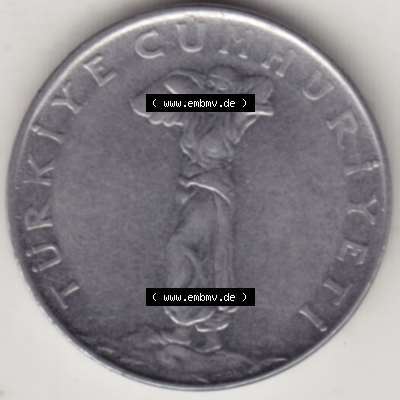 Münzen Türkei / Türkiye Eurovorläufer, Umlaufmünze vor Euroeinführung 1960-1966, 25 Kurus 1964 (1) Sammlung