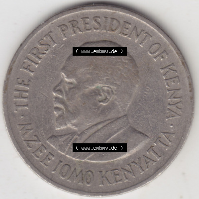 Münzen aus Afrika Kenia / Kenya Umlaufmünze 1969-1978, 1 One Shilling, Schilling 1975 (2) Sammlung