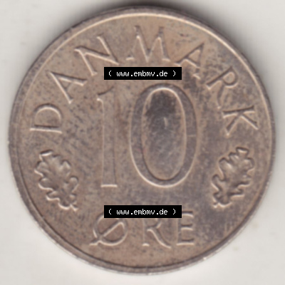 Münzen Dänemark / Danmark Eurovorläufer, Umlaufmünze vor Euroeinführung 1973-1988, 10 Öre 1981 (2) Sammlung