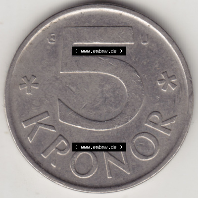 Münzen Schweden / Sverige Eurovorläufer, Umlaufmünze vor Euroeinführung 1976-1990, 5 Kronen 1978 (2) Sammlung