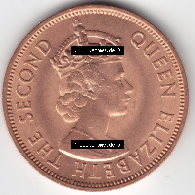 Münzen aus Afrika Mauritius Umlaufmünze 1956-1978, 5 Cent 1969 (2) Sammlung