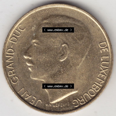 Münzen Luxemburg / Lëtzebuerg Eurovorläufer, Umlaufmünze vor Euroeinführung 1989-1995, 5 Franken - Francs 1990 (2) Sammlung