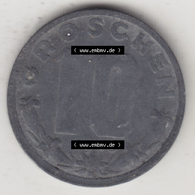 Münzen Österreich / Austria Eurovorläufer, Umlaufmünze vor Euroeinführung 1947-1949, 10 Groschen 1948 IV. (2) Sammlung