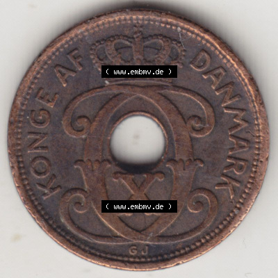 Münzen Dänemark / Danmark Eurovorläufer, Umlaufmünze vor Euroeinführung 1926-1940, 1 Öre 1936 (1) Sammlung