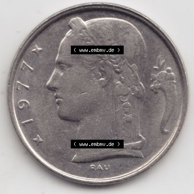 Münzen Belgien Eurovorläufer, Umlaufmünze vor Euroeinführung 1948-1981, 5 Francs Belgique (2) Sammlung