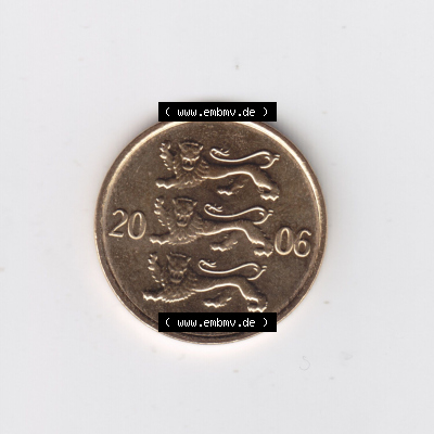 Münzen Estland Eurovorläufer, Umlaufmünze vor Euroeinführung 2006, 10 Senti (2) Sammlung