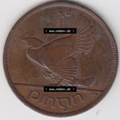 Münzen Irland Eurovorläufer, Umlaufmünze vor Euroeinführung 1928-1937, 1 Penny, Pence 1935 (2) Sammlung