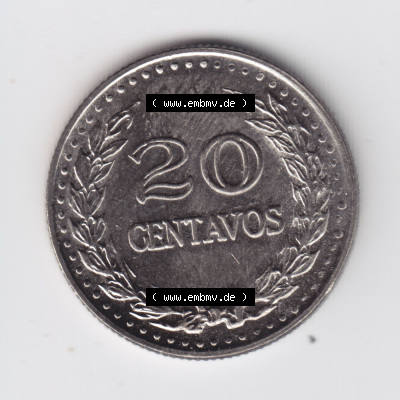 Münzen aus Amerika Kolumbien / Columbia Umlaufmünze 1974, 20 Centavos (1) Sammlung