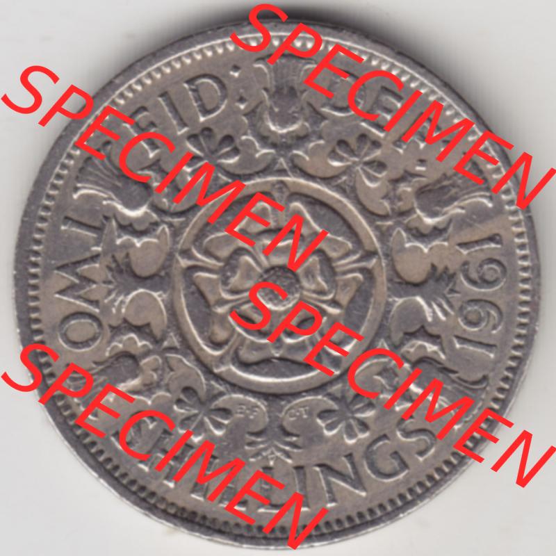 Münzen Großbritannien Eurovorläufer, Umlaufmünze vor Euroeinführung 1954-1970, 2 Schilling-Florin (1) Sammlung