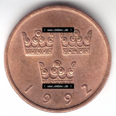 Münzen Schweden / Sverige Eurovorläufer, Umlaufmünze vor Euroeinführung 1992 (2) Sammlung