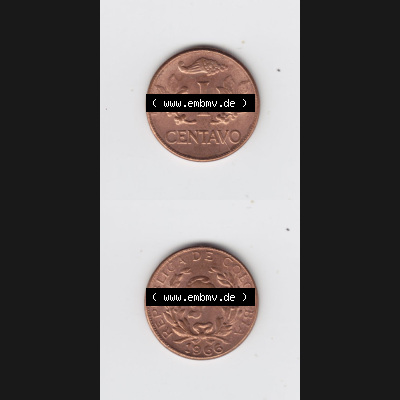 Münzen aus Amerika Kolumbien / Columbia Umlaufmünze 1966, 1 I Centavo (4) Sammlung