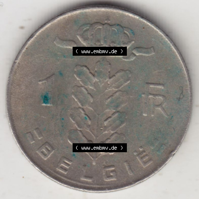 Münzen Belgien Eurovorläufer, Umlaufmünze vor Euroeinführung 1950-1988, 1 Francs-Franken 1973 Belgie (1) Sammlung