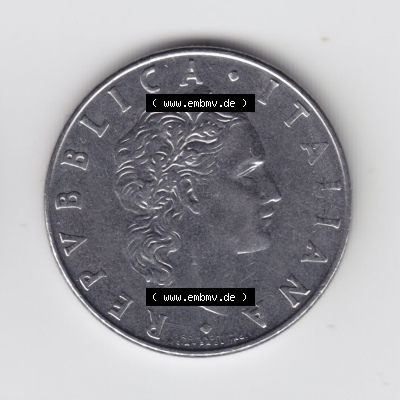 Münzen Italien / Italia Eurovorläufer, Umlaufmünze vor Euroeinführung 1954-1989, 50 Lira, bzw. Lire 1976 (1) Sammlung