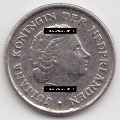Münzen Niederlande / Netherlands Eurovorläufer, Umlaufmünze vor Euroeinführung 1950-1980, 10 Cent 1975 (2) Sammlung
